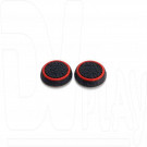 Силиконовые насадки черно-красные на геймпад PlayStation 4