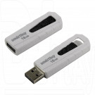 USB 2.0 Flash 16Gb Smart Buy Iron белый/черный