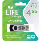 USB 2.0 Flash 4Gb Life Tokyo черная