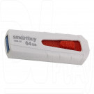 USB Flash 64Gb Smart Buy Iron белый/красный 3.0