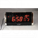 VST 731W-1 часы настольные с красными цифрами