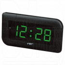 VST 739-4 часы настенные с ярко-зелеными цифрами