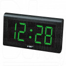 VST 795-4 часы настенные с ярко-зелеными цифрами