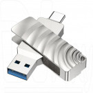 USB 3.0 Flash 128Gb BOROFONE BUD3 Soul (USB 3.0/Type-C) серебристый