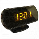 Часы автомобильные KS-781-5 с желтыми цифрами и датчиком температуры