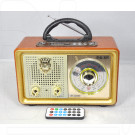 Радиоприемник Meier M-110BT золотая рамка